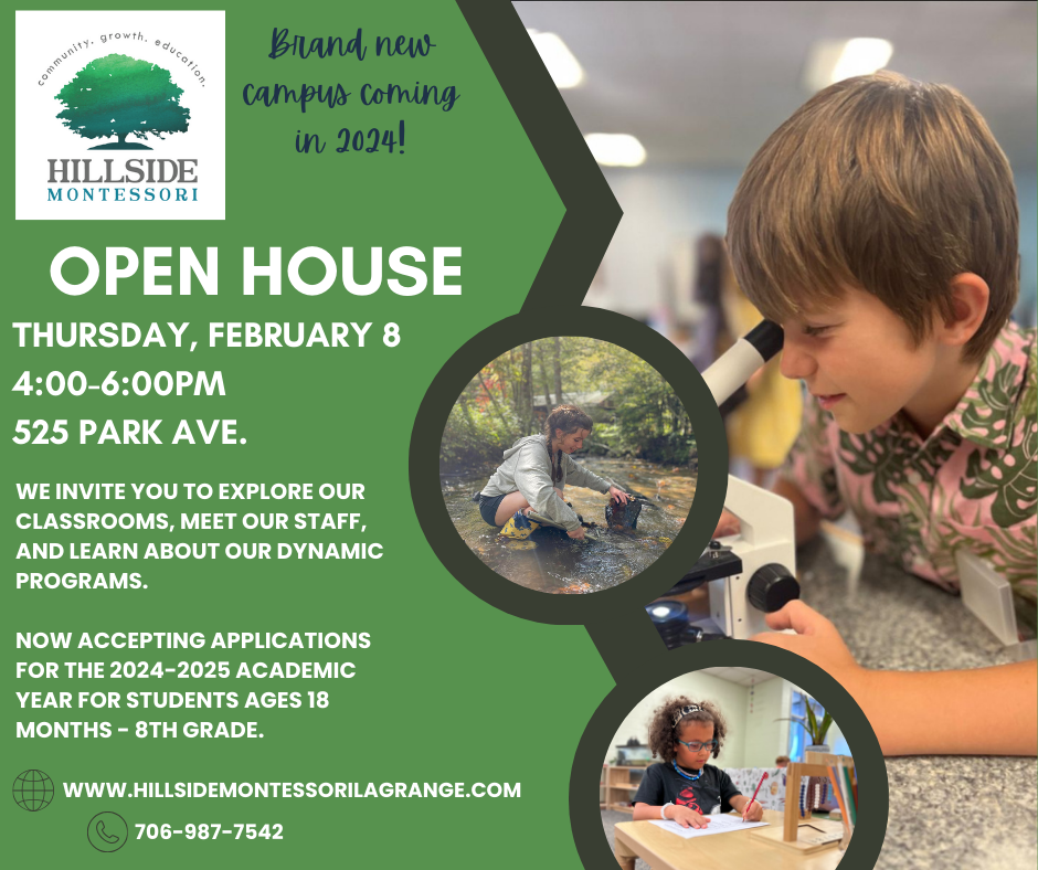 Open House Hillside Montessori LaGrange GA